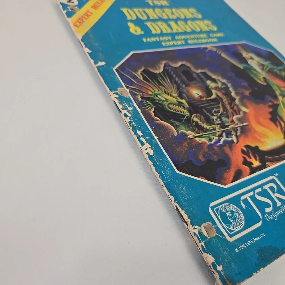 Dungeons & Dragons Basic Rules 1 1980 1st Printing + Expert, Log, & Module READ‎